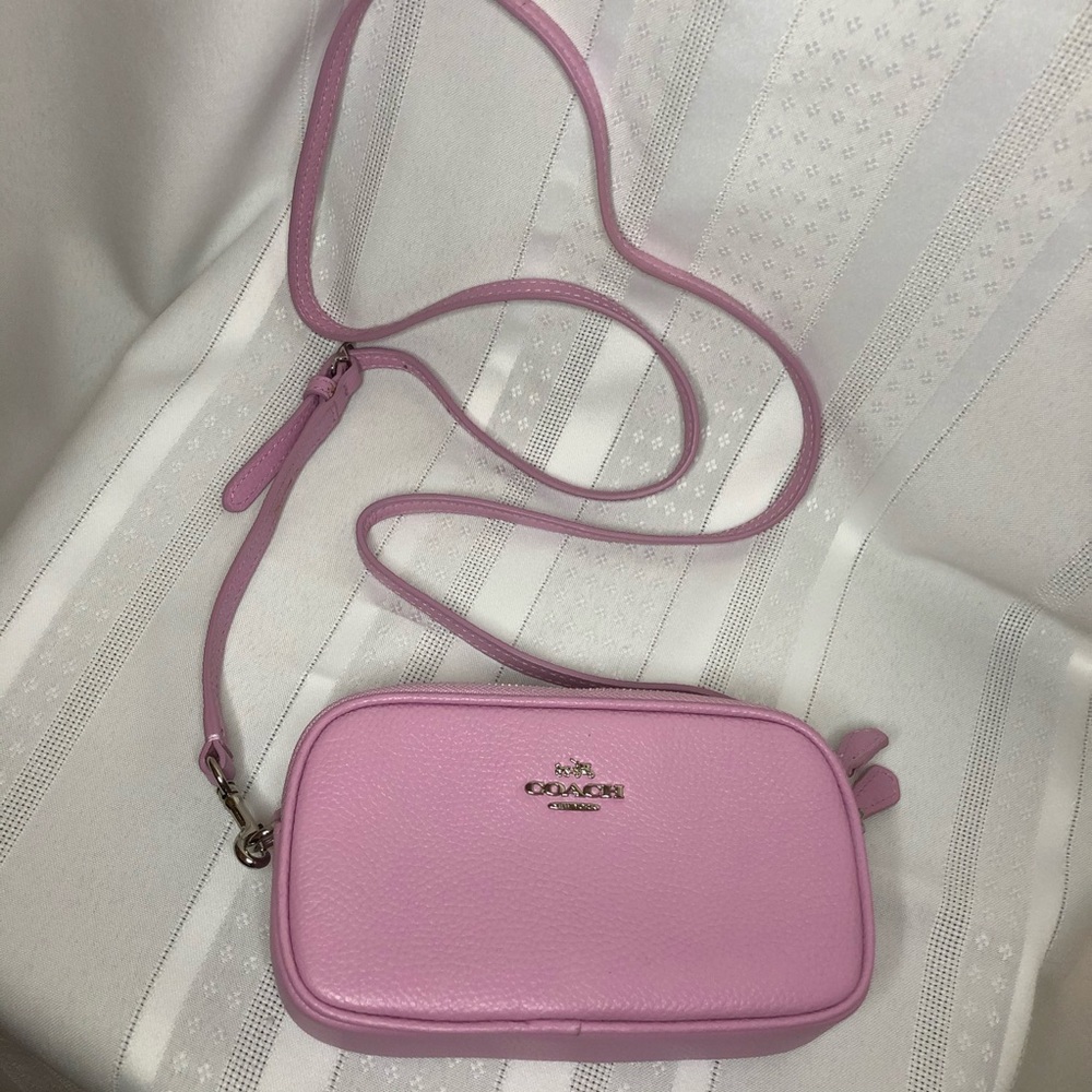 Coach pink crossbody bag